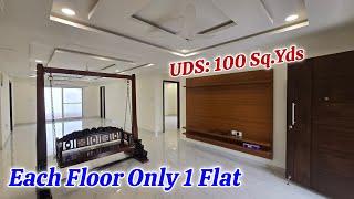 100 Sq.Yds LandShare || Semi-Furnished 4 Bhk Flat For Sale || Independent Flats || Hyderabad