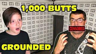 Kid Covers His Parent's Bedroom With 1,000 Printed Bottoms Prank! - Dad Freaks Out! GROUNDED!