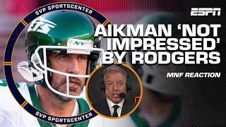 REACTING to Aaron Rodgers & Jets losing MNF game to 49ers  Troy Aikman NOT IMPRESSED! | SC with SVP