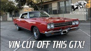 Why Was The VIN Removed From This 1969 Plymouth GTX Convertible At Barrett Jackson 2025 Scottsdale?