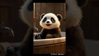 Panda’s Adorable Morning Routine ️|Start Your Day with Cuteness!#cute#story#animals  #cuteanimals