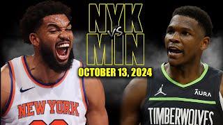 New York Knicks vs Minnesota Timberwolves Full Game Highlights - October 12, 2024 | NBA Pre Season