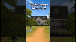 Sims 4 Modern Horse Ranch #sims4 #sims4build #velvettb