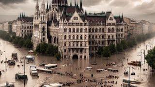 Flood of the century in Hungary. Budapest is sinking