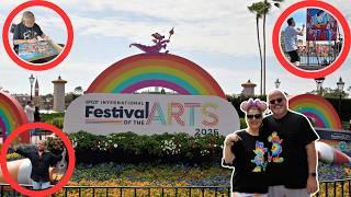 EPCOT Festival of the Arts 2025  | Couples Vlog, Trevor Carlton Magic & Tasty Bites!