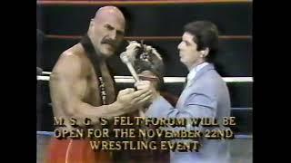 Superstar Billy Graham & Grand Wizard MSG promo - aired 11/13/1982