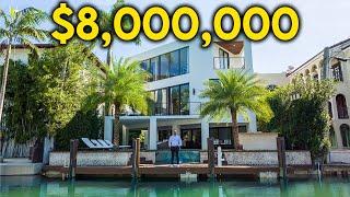 Touring an $8,000,000 Miami Waterfront Home with 2 Pools