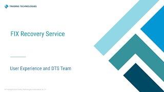 FIX Recovery Service