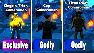 NEW!KINGPIN TITAN CAMERAMAN vs COP CAMERAMAN vs TITAN SWAT CAMERAMAN| Endless Mode