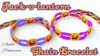 !New! How to make my #originaldesign Jack-o-lantern chain bracelet #halloween #easydiy #howtomake