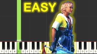 To Zanarkand Final Fantasy X Intro EASY Piano Tutorial