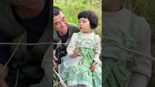 爷孙俩的默契#大眼萌娃 #农村小娃娃 #隔辈亲