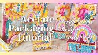 Happy Mail Packaging Idea: Creating An Acetate Sliding Box Bag using Scrap Diva Dies and Bearly Art