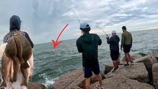 Fall Fishing Texas jetties for (Spanish Mackerel, Redfish and Flounder) Catch and Cook