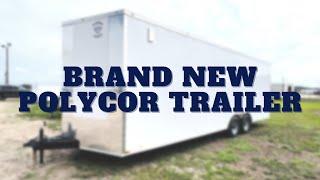 Brand New 2023 PolyCor Enclosed Cargo Trailer Walkthrough