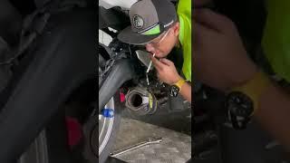 NYALAIN ROKOK PAKEK KNALPOT #shorts #zx25r