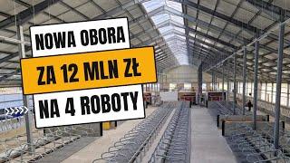 Nowa obora na 4 roboty udojowe Lely i 200 krów. Koszt to aż 12 mln zł