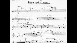 Scott Englebright's trumpet solo on 'Maynard Ferguson' - Full Condensed Score