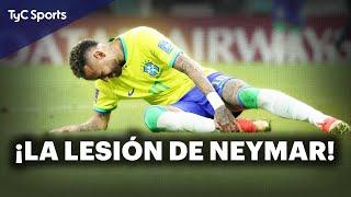 LA DURA LESIÓN DE NEYMAR EN LA DERROTA DE BRASIL ANTE URUGUAY  Eliminatorias Sudamericanas