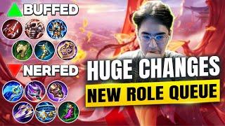 ROLE QUEUE IS ADDED!? LORD SWAPS SIDE! FIGHTER EMBLEM META? INSANE ITEM CHANGES! | Patch Note Review