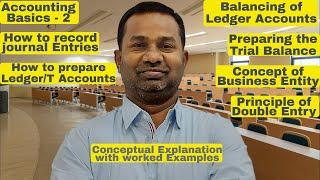 ACCOUNTING BASICS 2 | Entries | Ledger Accounts | T Accounts | Trial Balance | Commerce Specialist |