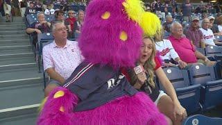 Slider, Cleveland Guardians mascot and Mike Polk Jr. adversary, makes 3News appearance