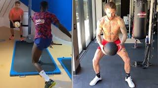 Famous Footballers BEAST Gym Workouts  Power & Strength ⬆️