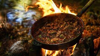 Riverside Forest Goulash Recipe with Guinness Beer | Outdoor Cooking Adventure