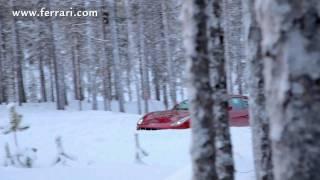 Ferrari FF tested by Markku Alen on a snow-covered forest stage