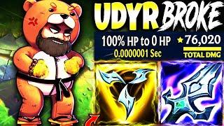 My Max Q AD On-Hit Udyr Top Season 13 Build will 100 to 0 in 0.0001 Sec  LoL Top Udyr s13 Gameplay