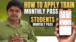 How To Book Monthly Train Pass Online | Monthly Train Pass By Android | Monthly Train Pass by Mobile