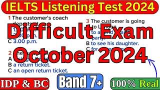 05, 10, 19 & 26 OCTOBER 2024 IELTS LISTENING TEST WITH ANSWERS | IELTS LISTENING | IDP & BC