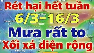 Dự báo thời tiết hôm nay và ngày mai 7/3/2025 | dự báo bão mới nhất | thời tiết 3 ngày tới