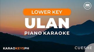 Ulan - Cueshe (Lower Key - Piano Karaoke)