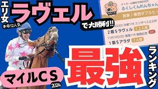 【マイルCS2024】ラヴェル本命で大万馬券！現役マイラー最強ランキングで見える穴馬【競馬予想/マイルチャンピオンシップ】