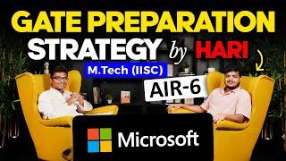 GATE Preparation Strategy by Hari Shrawgi | GATE AIR 6 | Gold Medalist | GATE 2025 | RBR