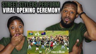  STREET STYLERS Perform Viral Opening Ceremony | American Couple Reacts to South Africa