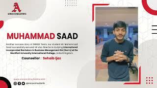 Proud Moment for ANNAX Consultants | Testimonial Muhammad Saad | Study Abroad