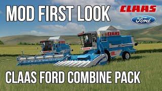 Checking out the Claas Ford US Dominator Combines by Mark Thor - FS22