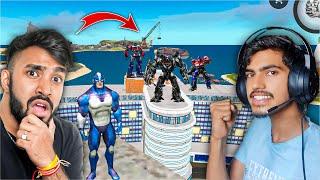 I FOUND TECHNO GAMERZ TRANSFORMER LOCATION | ROPE HERO MAFIA CITY WARS