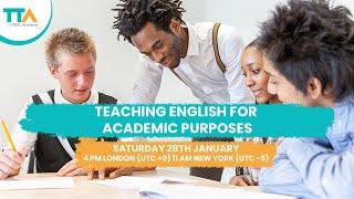 Teaching English for Academic Purposes