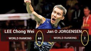 World No.44 LEE CHONG WEI beat World No.2