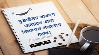 মুত্তাকিরা থাকবে জান্নাতে ও নিয়ামত সম্ভারের মাঝে।।  সুরা আত - তুর ১৭