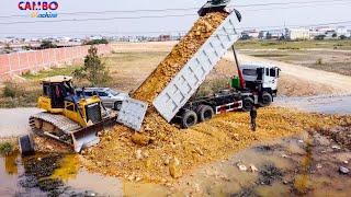 Full Video! Perfectly Start to final Project LANDFILL By Excellent Skill  Diver Dozer SHANTUi DH17c2