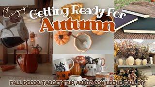 COZY️GETTING READY FOR FALL VLOG! Fall decor 2024, Target trip, making arroz con leche #fallvibes