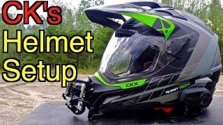 A Closer Look At CK's Helmet Vlogging Setup - CKX Dual Sport Quest - SENA 10S - GoPro