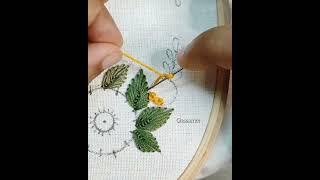 French Knot Flower Embroidery