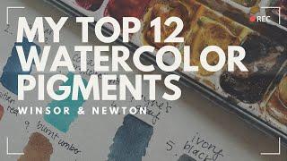 My TOP 12 Winsor & Newton Watercolor PIGMENTS | My FAVORITE Paint Palette | Watercolor Artist VLOG