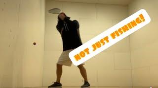 My Racquetball Backhand Slo-Mo #shorts #racquetball #fishingwcp