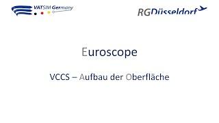 Euroscope - Erläuterung VCCS Oberfläche